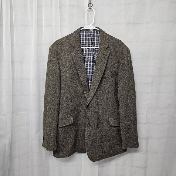 Jos. A. Bank Other - Vintage Jos. A. Bank Green Tweed Blazer Elbow Pads Preppy Classic Office 46L